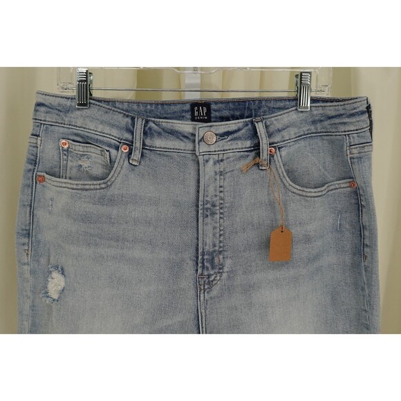 Gap Denim Women's Curvy True Skinny High Rise Distressed Jeans Size 16/33 Tall - Picture 2 of 16